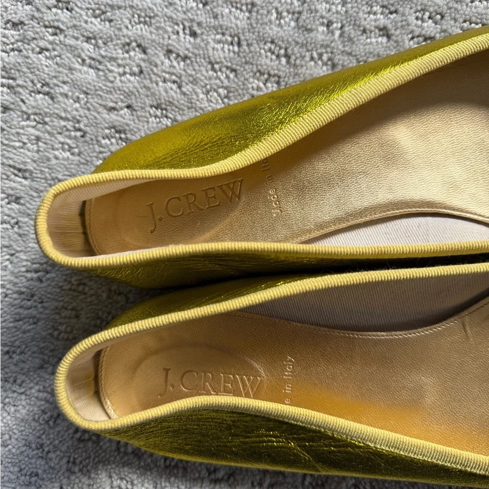 Tory Burch Miller Purple Flats & JCrew vibrant yellow flats - Picture 10 of 16